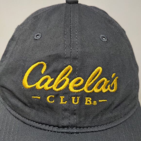 Cabela's Club Men's Slideback Hat Gray Size OSFM Embroidered Logo - Picture 4 of 11